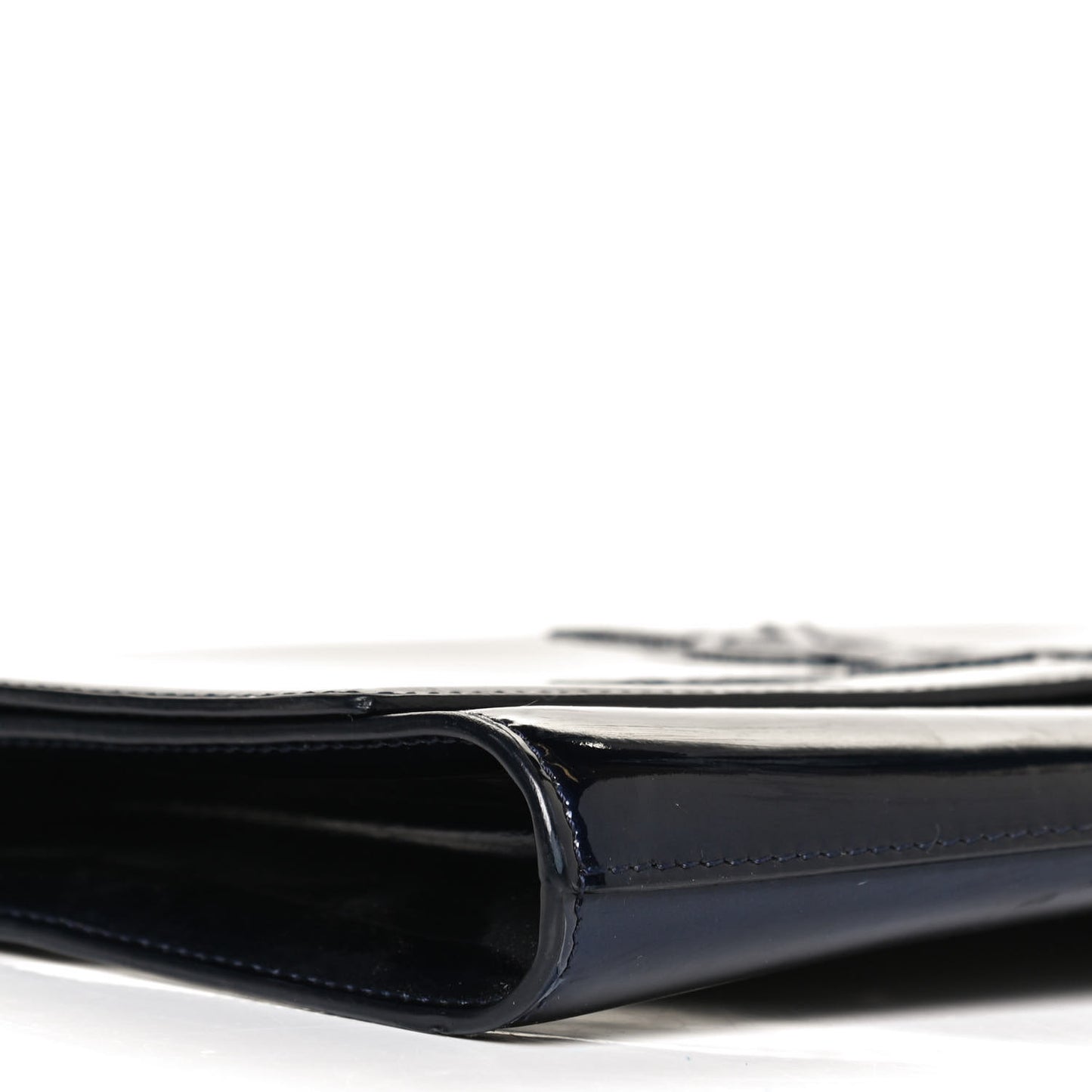 Patent Monogram Large Belle De Jour Clutch Navy Blue