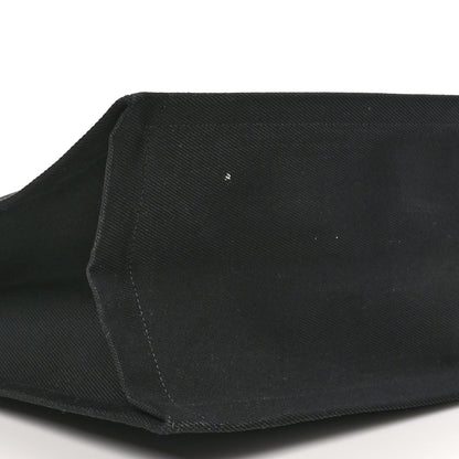 Saint Laurent Linen Calfskin Rive Gauche Tote Black 9 of 10