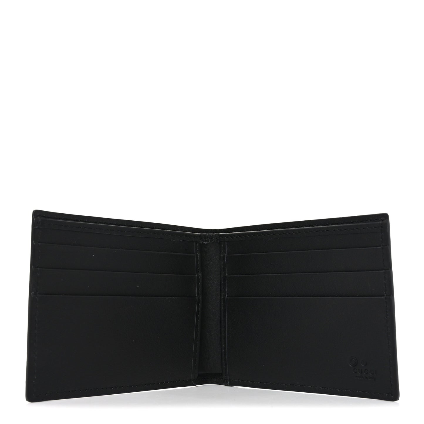 Microguccissima Bi-Fold Wallet Black