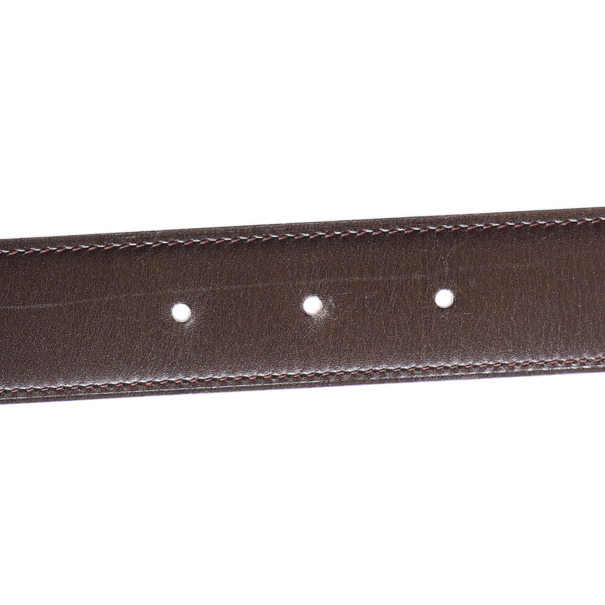 Hermes Box Togo 32mm Enamel Quizz H Belt 80 32 Chocolate Orange 3 of 7