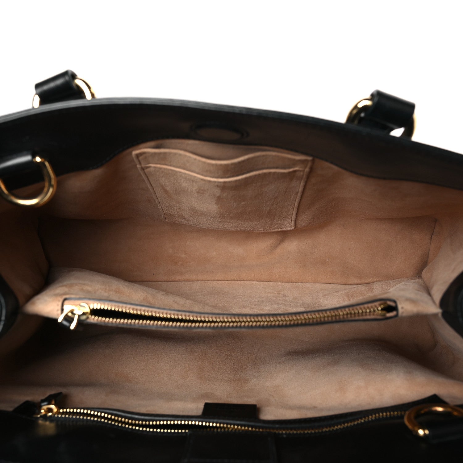 Gucci Calfskin Large Sylvie Top Handle Tote Black 5 of 9