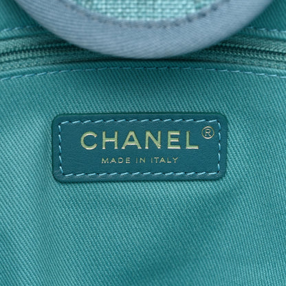 Chanel Mixed Fibers Striped Medium Deauville Tote Blue 6 of 10