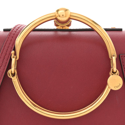 Chloe Calfskin Suede Small Nile Bracelet Bag Intense Red 8 of 11