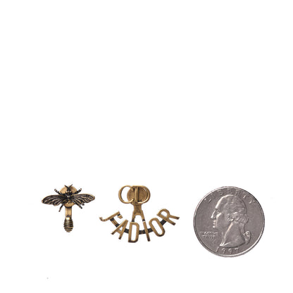 Christian Dior Metal J'Adior Earrings Aged Gold 2 of 4