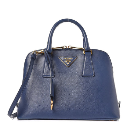 Prada Saffiano Lux Small Promenade Tote Bluette 1 of 17