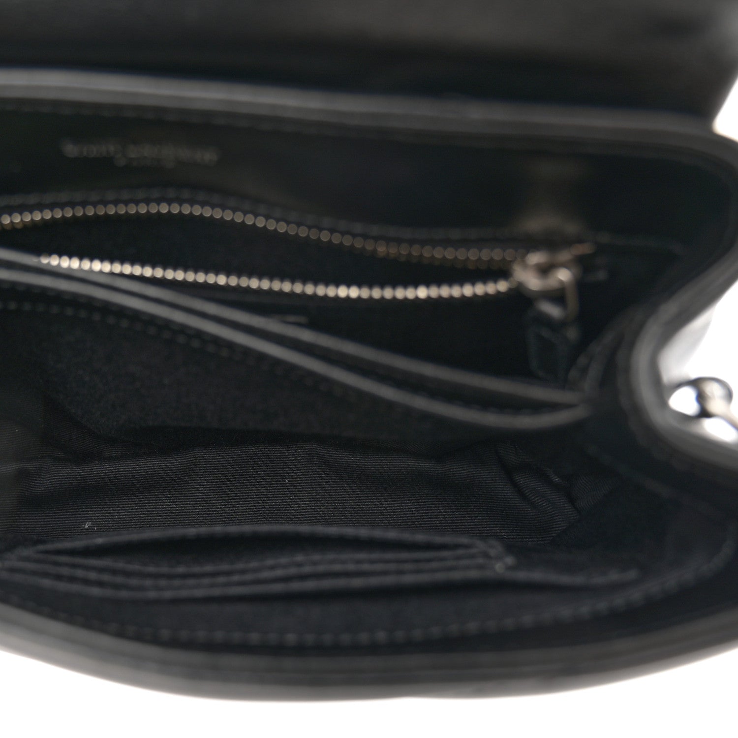 Saint Laurent Calfskin Y Quilted Monogram Toy Loulou Crossbody Bag Black 5 of 12