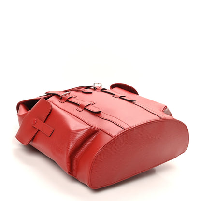 Louis Vuitton Epi Christopher Backpack PM Pomodoro 4 of 9