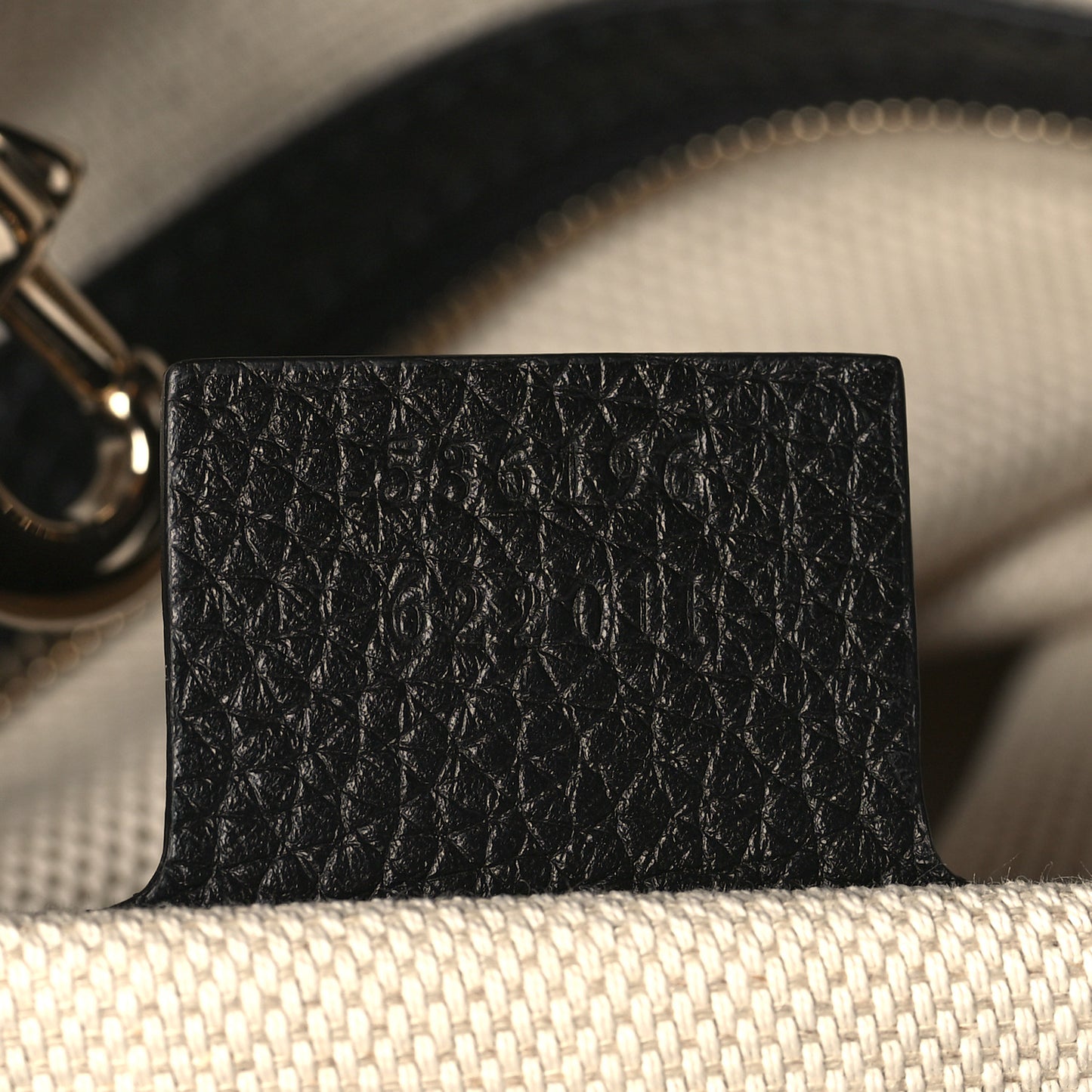 Pebbled Calfskin Medium Soho Chain Shoulder Bag Black
