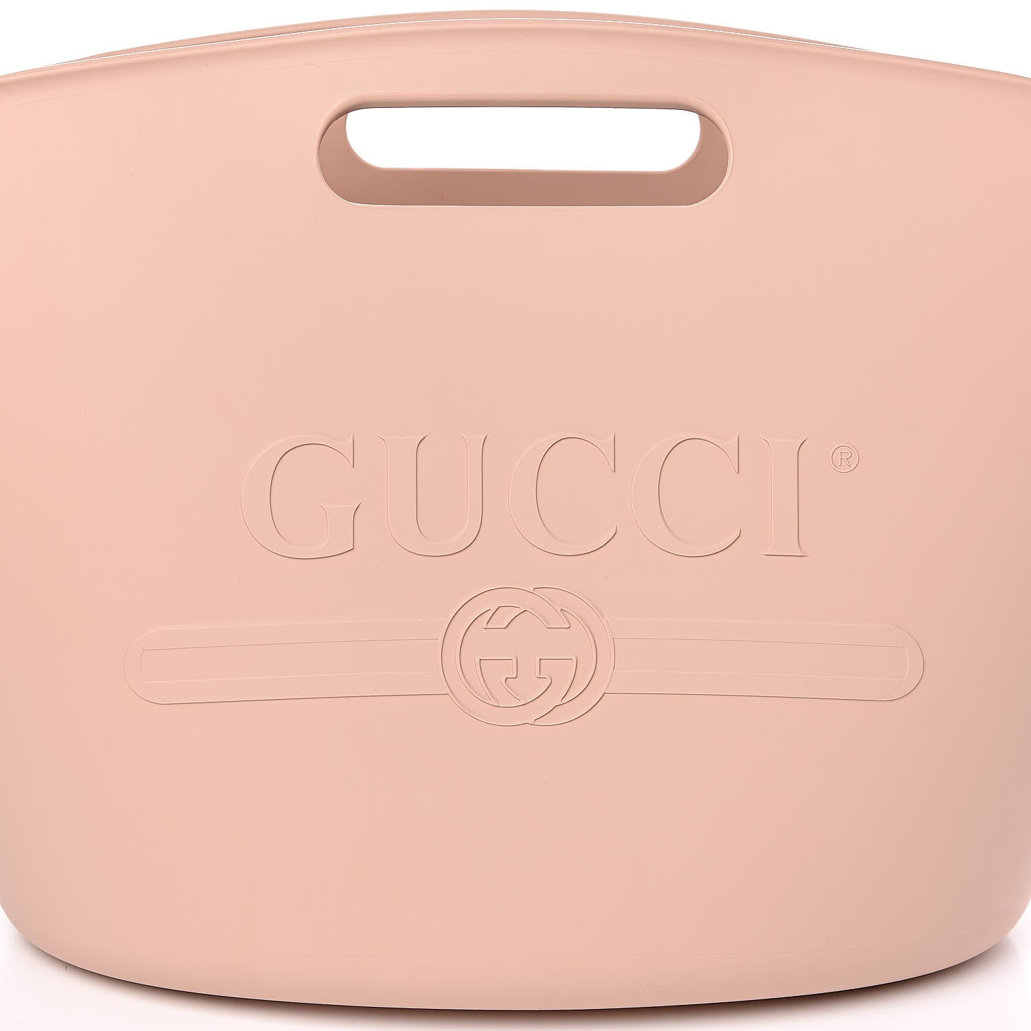 Gucci Rubber Oversized Logo Tote Rosa 7 of 7