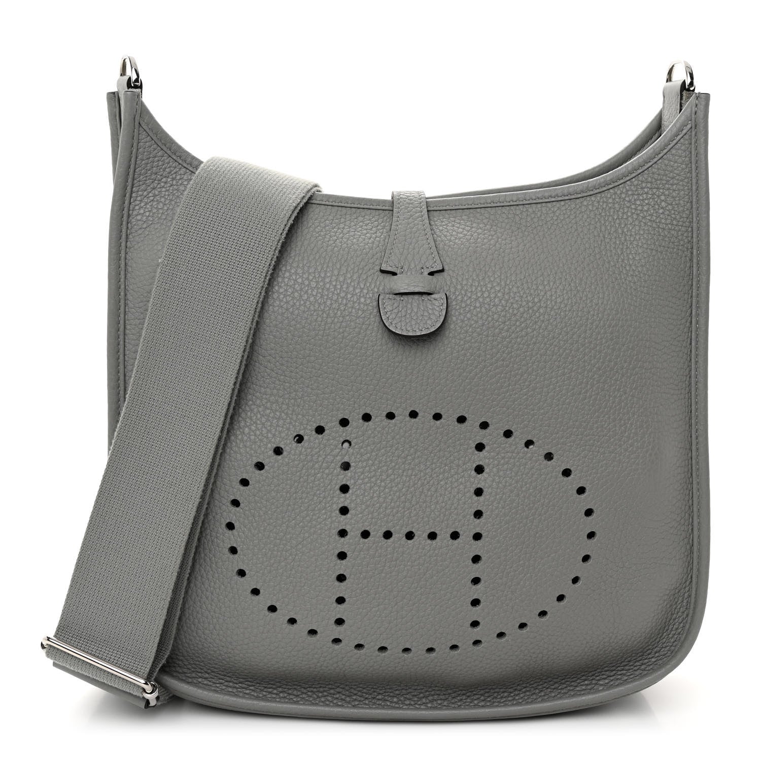 Hermes Taurillon Clemence Evelyne III PM Gris Mouette 1 of 11
