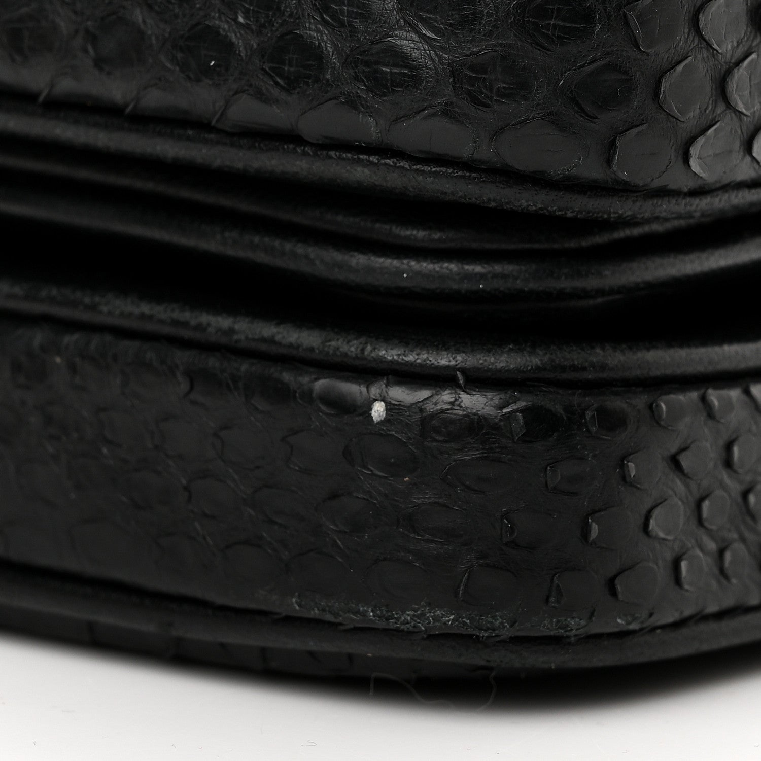 Chanel Snakeskin Quilted Mini Citizen Chic Flap Black 11 of 12