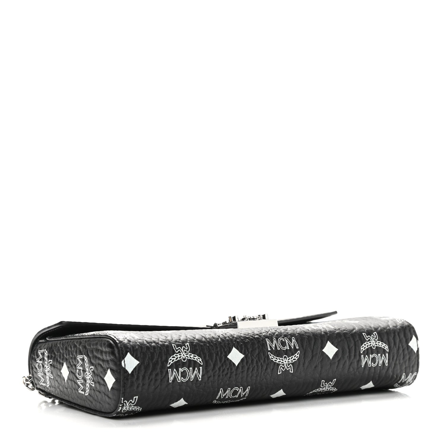 MCM Visetos Monogram Medium Millie Crossbody Bag Black 3 of 8