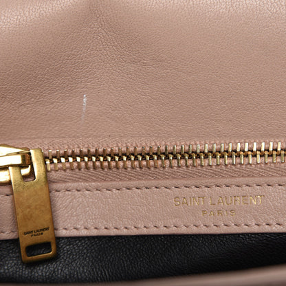 Saint Laurent Sheepskin Matelasse Chevron Monogram Medium College Bag Fard 6 of 10