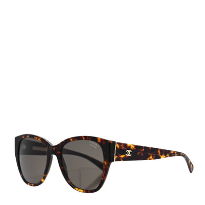 Chanel Acetate Polarized Butterfly CC Sunglasses 5412-A Tortoise 1 of 7