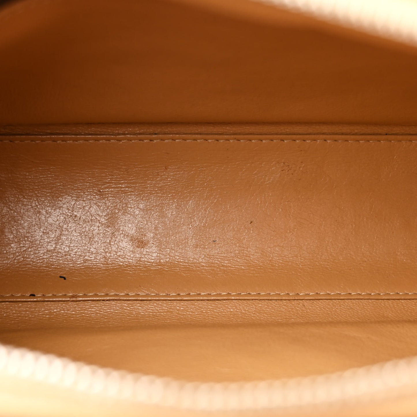 Caviar Quilted Shopping Tote Beige