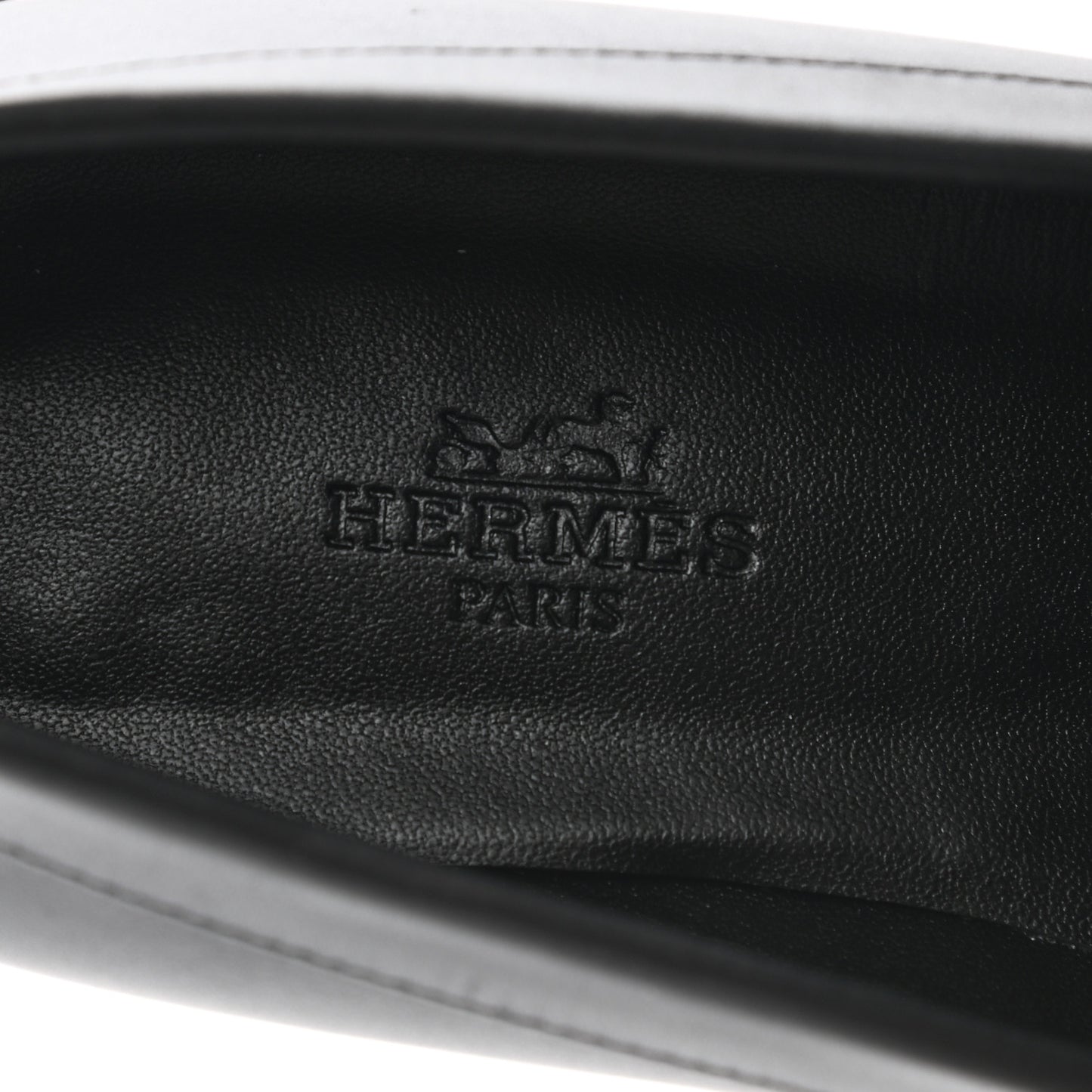 Calfskin Womens Faubourg Loafers 35.5 Black