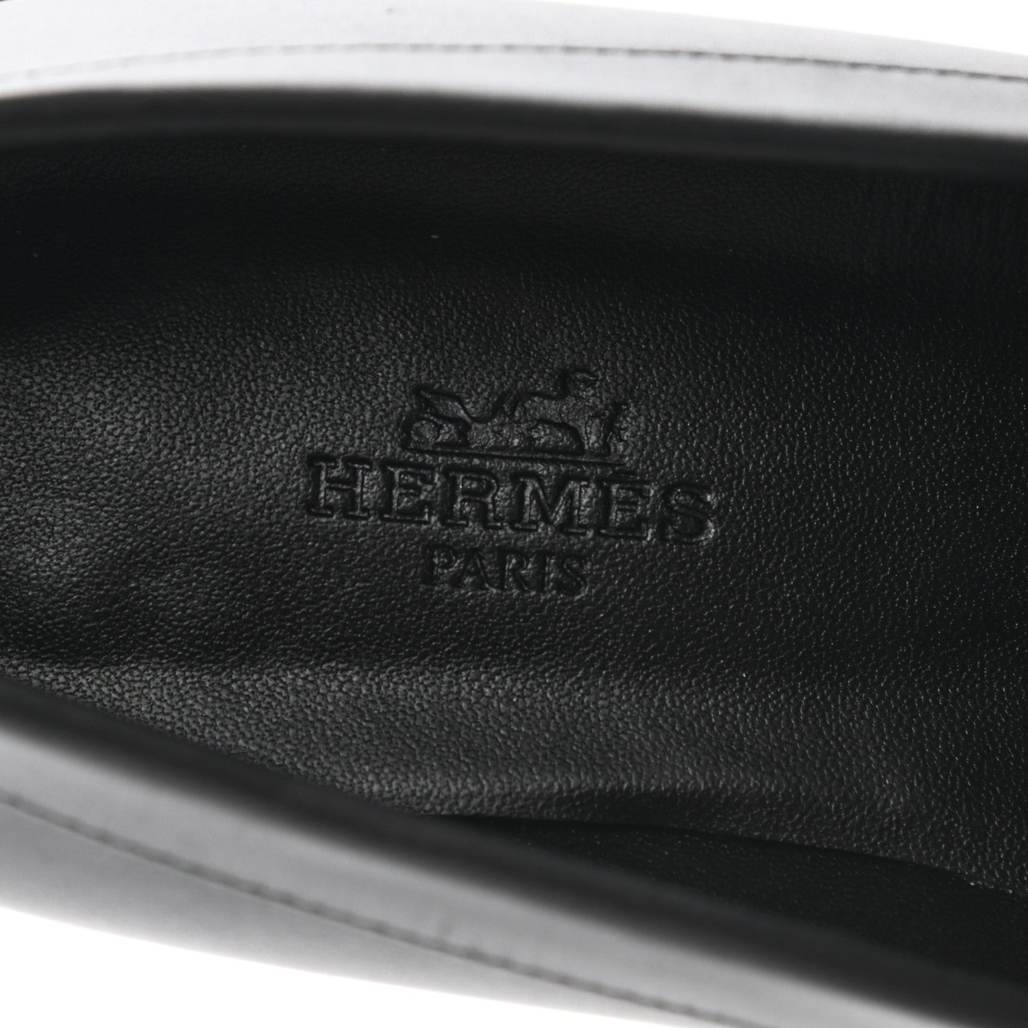Hermes Calfskin Womens Faubourg Loafers 35.5 Black 7 of 9