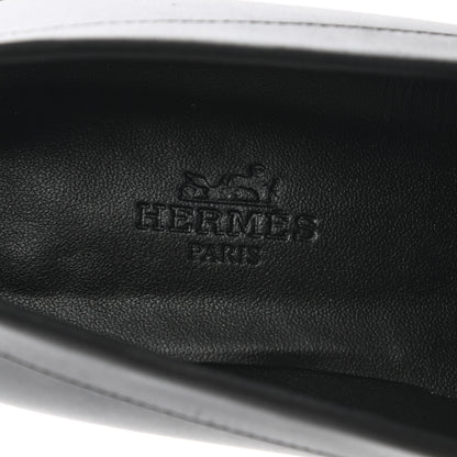 Hermes Calfskin Womens Faubourg Loafers 35.5 Black 7 of 9