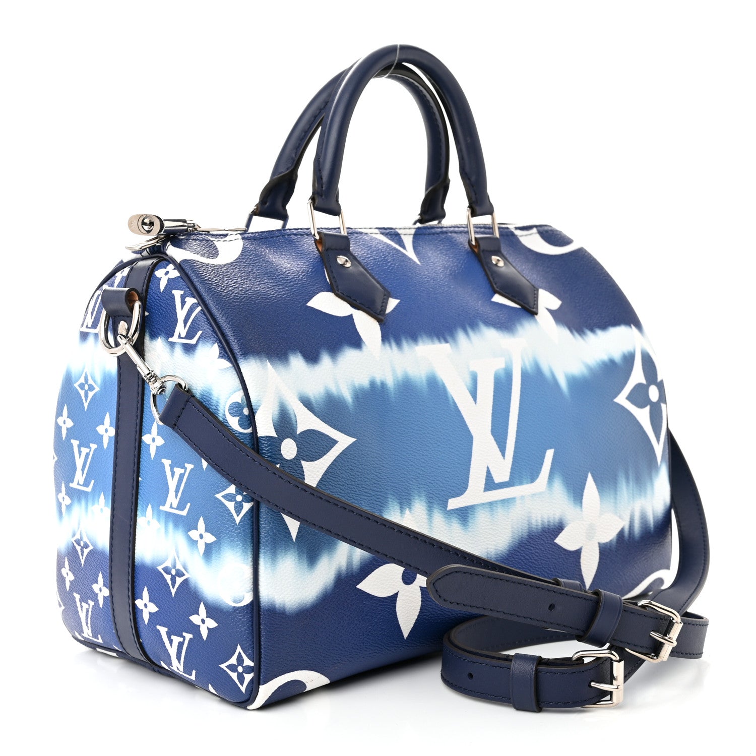 Louis Vuitton Monogram Escale Speedy Bandouliere 30 Blue 3 of 11