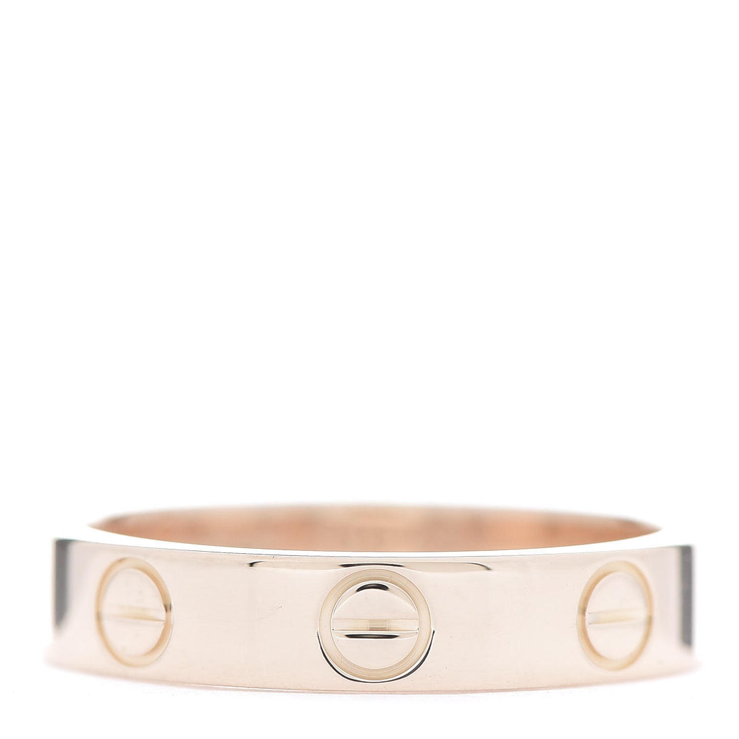18K Pink Gold 3.5mm LOVE Wedding Band Ring 49 4.75