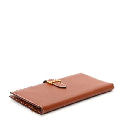 Hermes Tadelakt Bearn Wallet Fauve 4 of 7