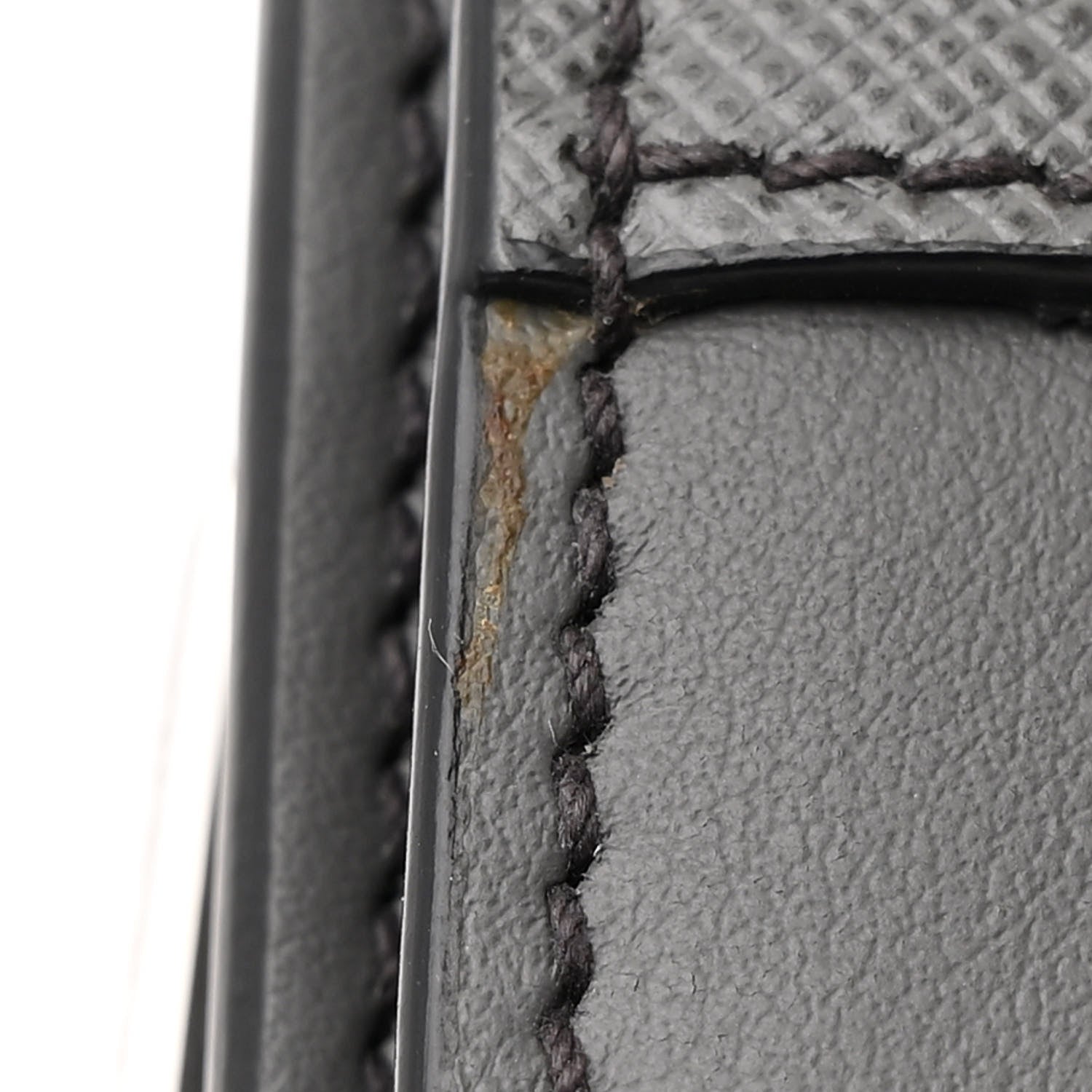 Prada Saffiano City Calfskin Studded Large Elektra Shoulder Bag Mercurio Black 11 of 14