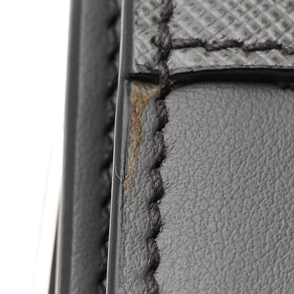 Prada Saffiano City Calfskin Studded Large Elektra Shoulder Bag Mercurio Black 11 of 14