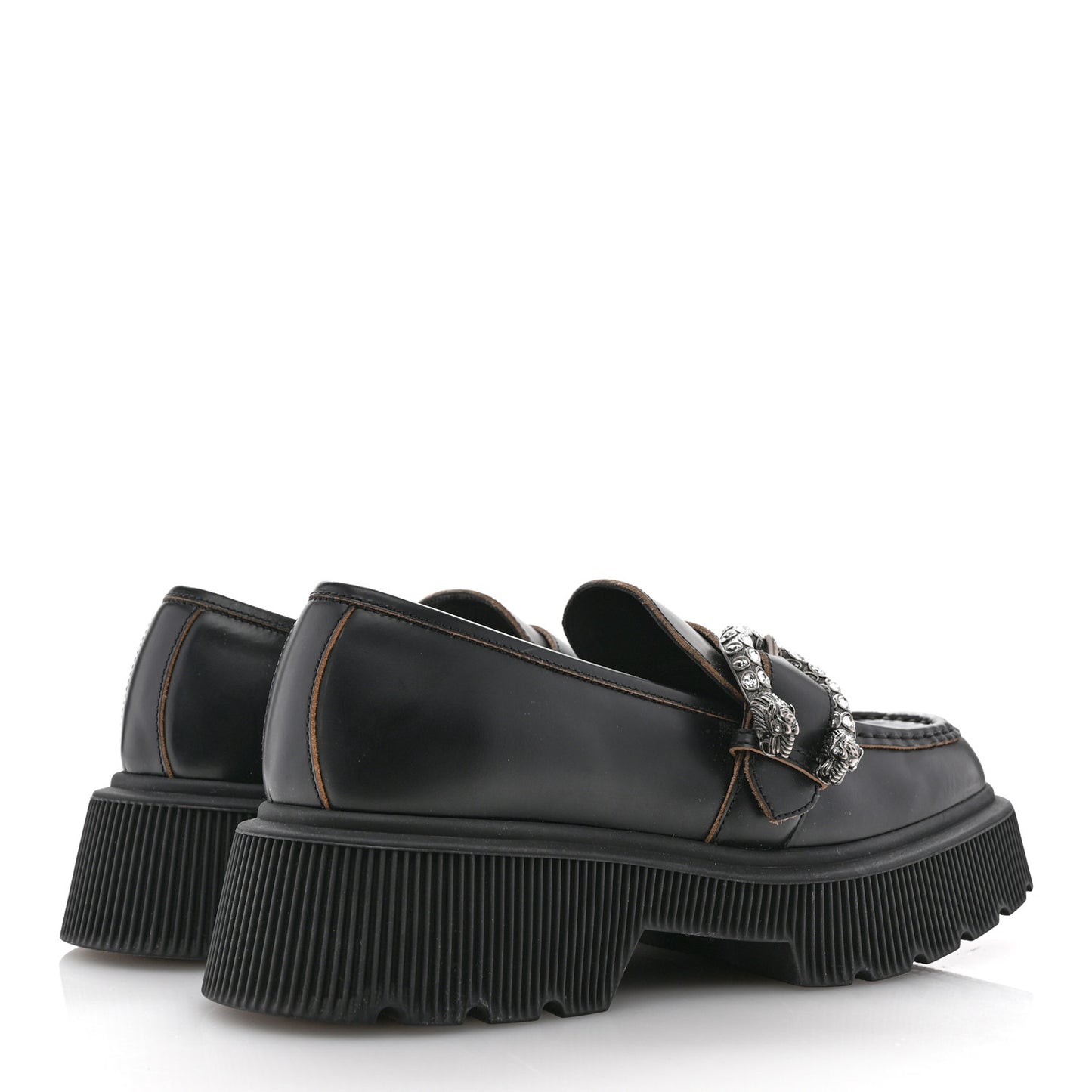 Cordovan Lux Dionysus Hunder Loafers 39.5 Black