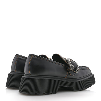 Gucci Cordovan Lux Dionysus Hunder Loafers 39.5 Black 5 of 12