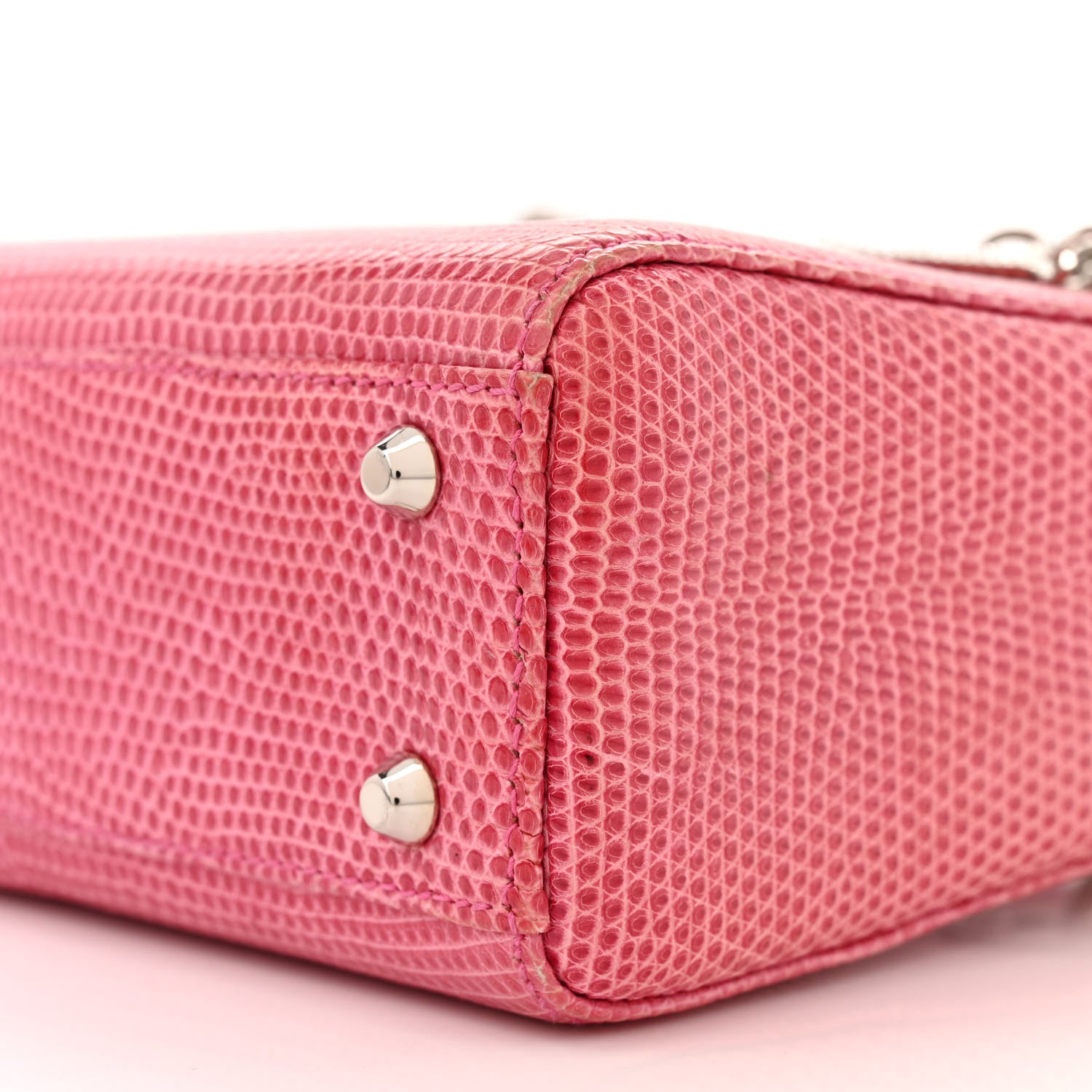 Christian Dior Lizard Swarovski Crystal Mini Lady Dior Pink 10 of 13