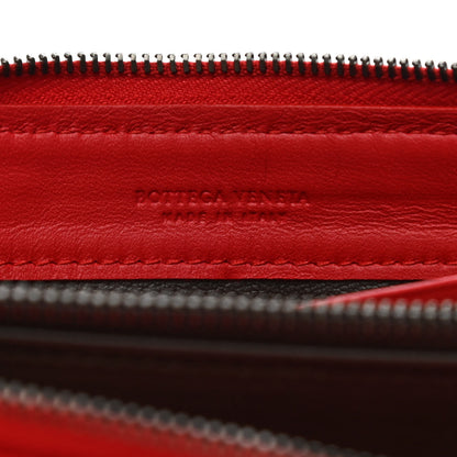 Bottega Veneta Nappa Intrecciato Zip Around Wallet Red 6 of 8