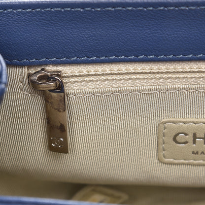 Chanel Washed Lambskin Quilted Mini Chain Around Flap Blue 7 of 9