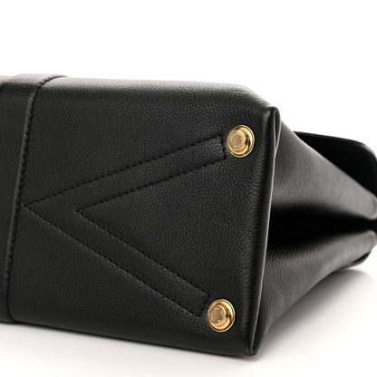 Louis Vuitton Grained Smooth Calfskin Rose Des Vents MM Black 10 of 10