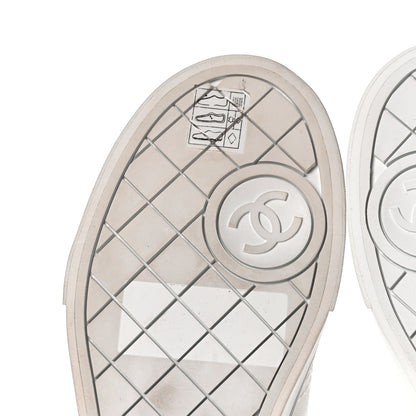 Chanel Fabric Low Top Sneakers 36 White 6 of 11