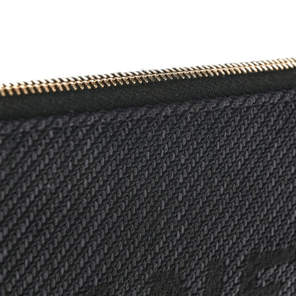 Chanel Lurex Straw Medium Deauville Pouch Dark Blue 8 of 8