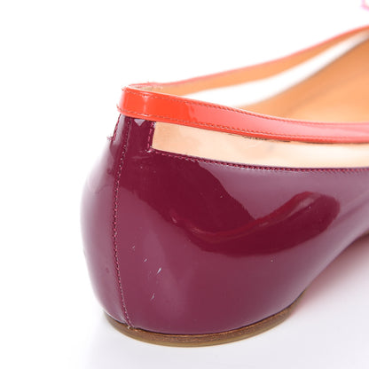 Christian Louboutin Patent PVC Suspenodo Flats 37 Eveque 9 of 12
