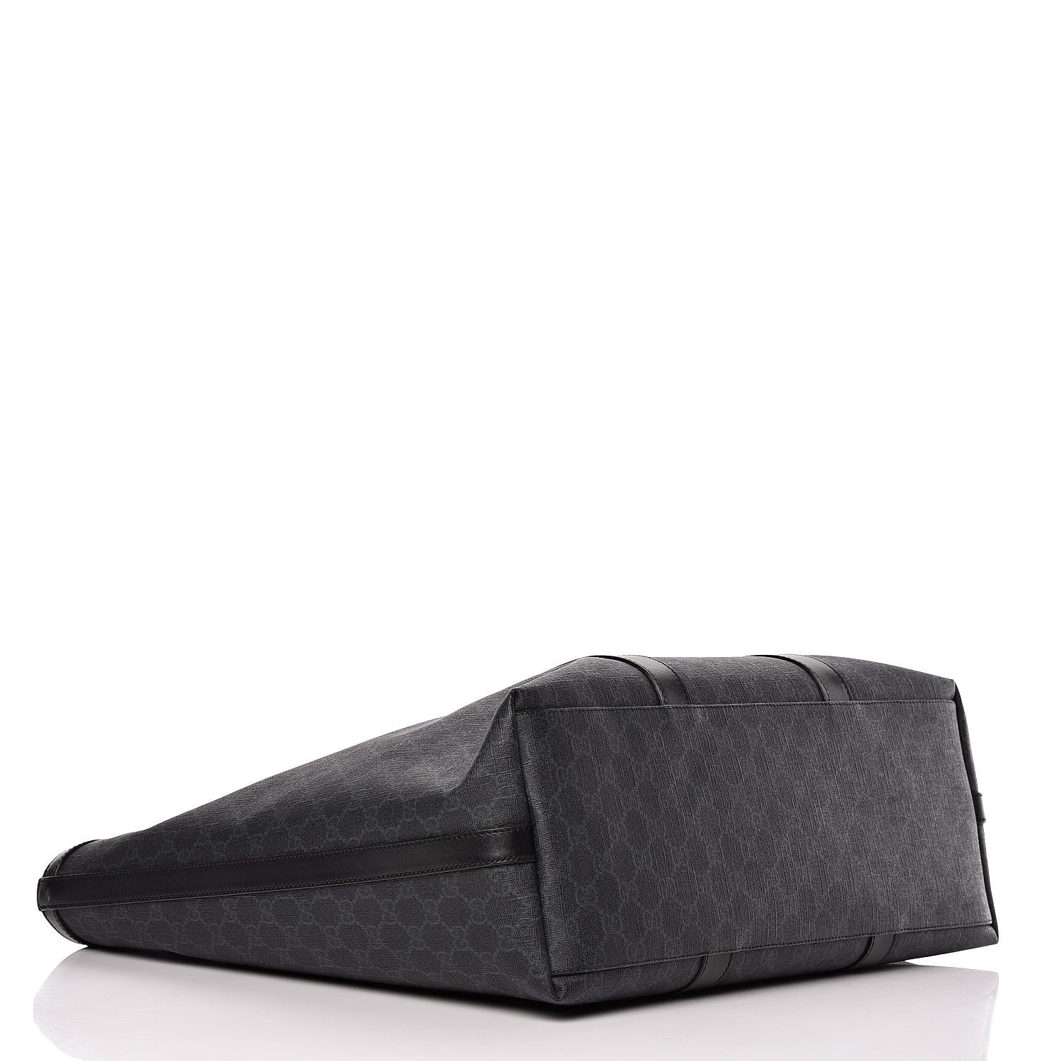 Gucci GG Supreme Monogram Tote Black Grey 4 of 15