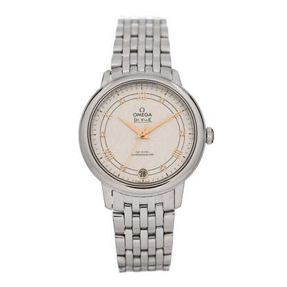 Omega Stainless Steel Diamond 33mm De Ville Prestige Automatic Watch 424.10.33.20.52.001 1 of 5