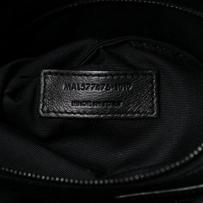 Saint Laurent Lambskin Quilted Small Loulou Puffer Monogram Chain Satchel Black 7 of 13