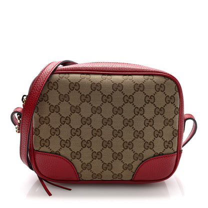 Gucci Monogram Mini Bree Messenger Bag Red 1 of 10