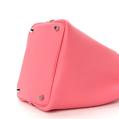 Hermes Taurillon Clemence Picotin Lock 18 PM Bubblegum Pink 9 of 10