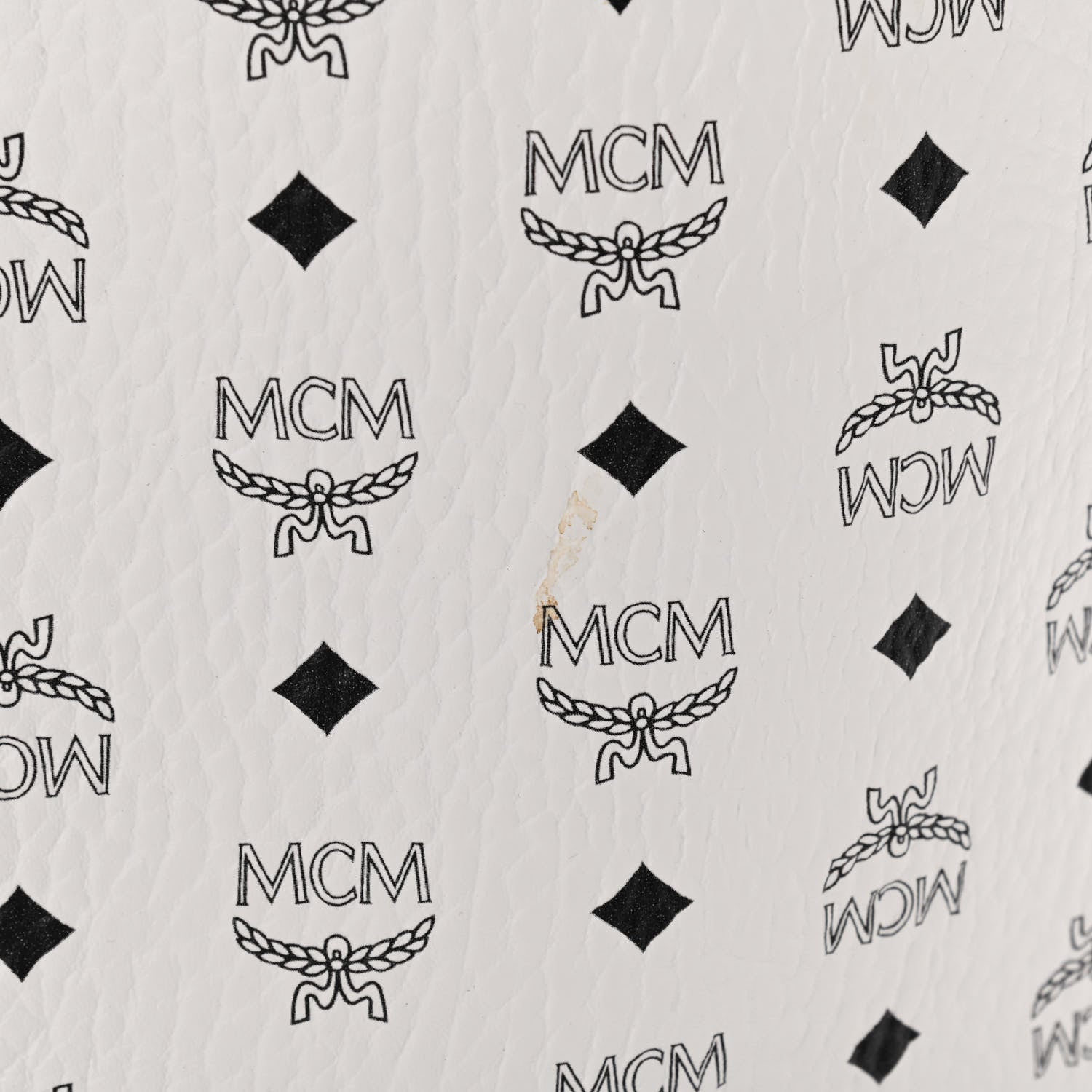 MCM Visetos Large Liz Reversible Shopper Tote White 15 of 16