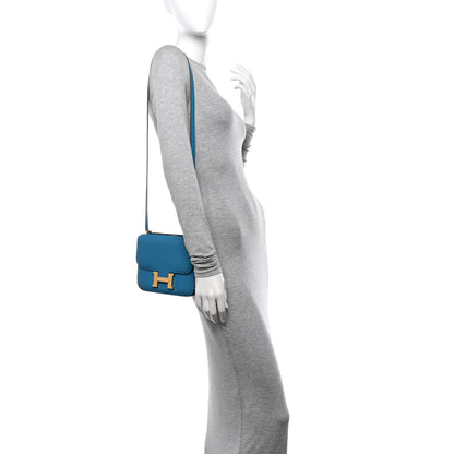 Hermes Evercolor Constance 18 Bleu Frida 2 of 17
