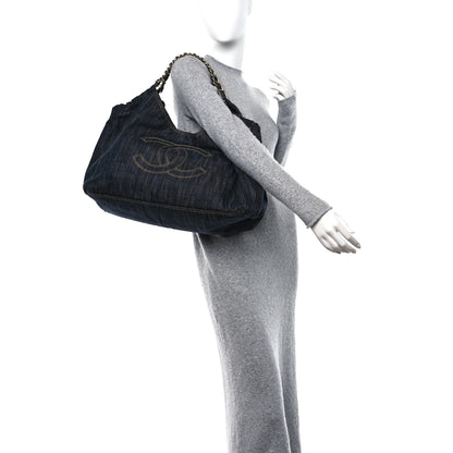 Chanel Denim XL Coco Cabas Tote Blue 2 of 10