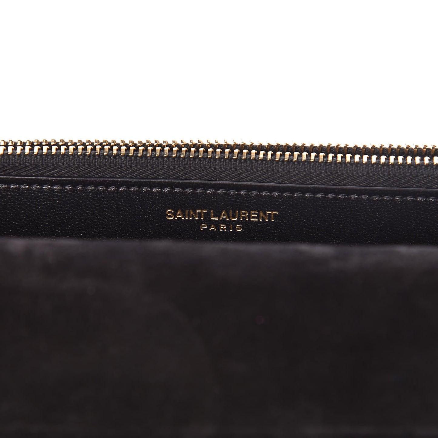Metallic Calfskin Classic Monogram Kate Tassel Chain Wallet Fuchsia