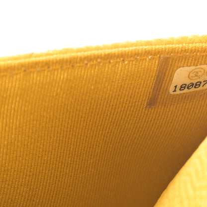 Chanel Iridescent Caviar Quilted Wallet on Chain WOC Yellow 8 of 14