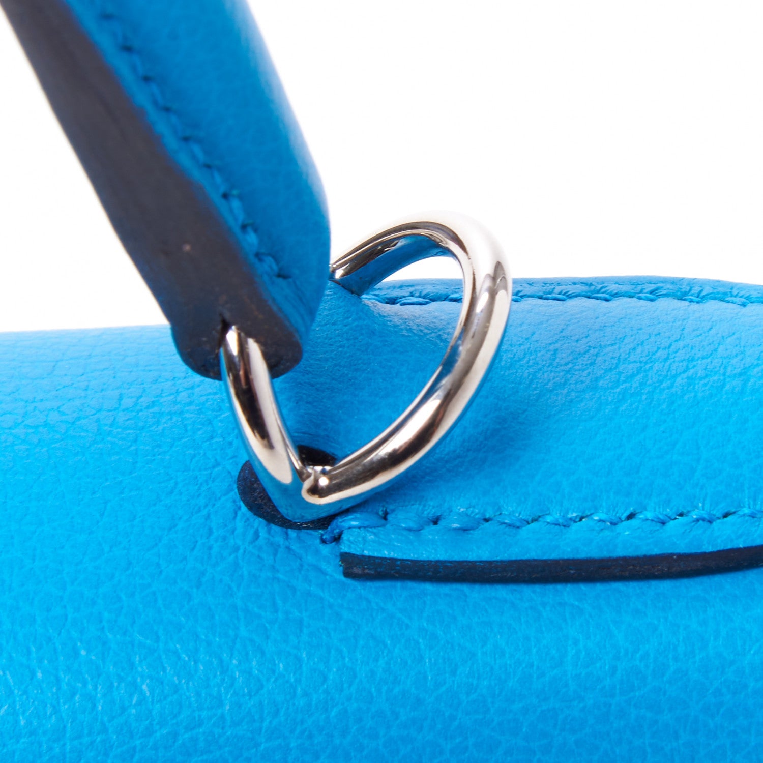 Hermes Evercolor Kelly Retourne 28 Bleu Frida 10 of 35