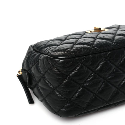 Chanel Aged Calfskin Quilted Small Reissue Camera Case Black 9 of 10