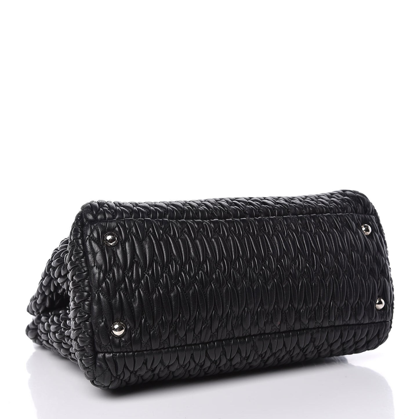 Nappa Matelasse Tote Black