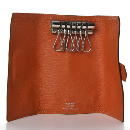 Hermes Chevre Mysore Bearn Multicles 6 Key Holder Orange 5 of 7